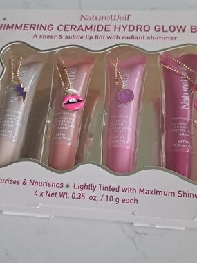 Shimmering Hydro Glow Lip Balm, 4 Pack